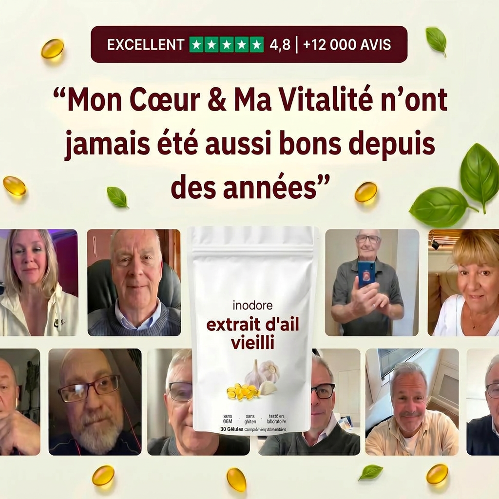 Extrait d'Ail Vieilli Inodore — Soutien Cardiovasculaire et Immunitaire