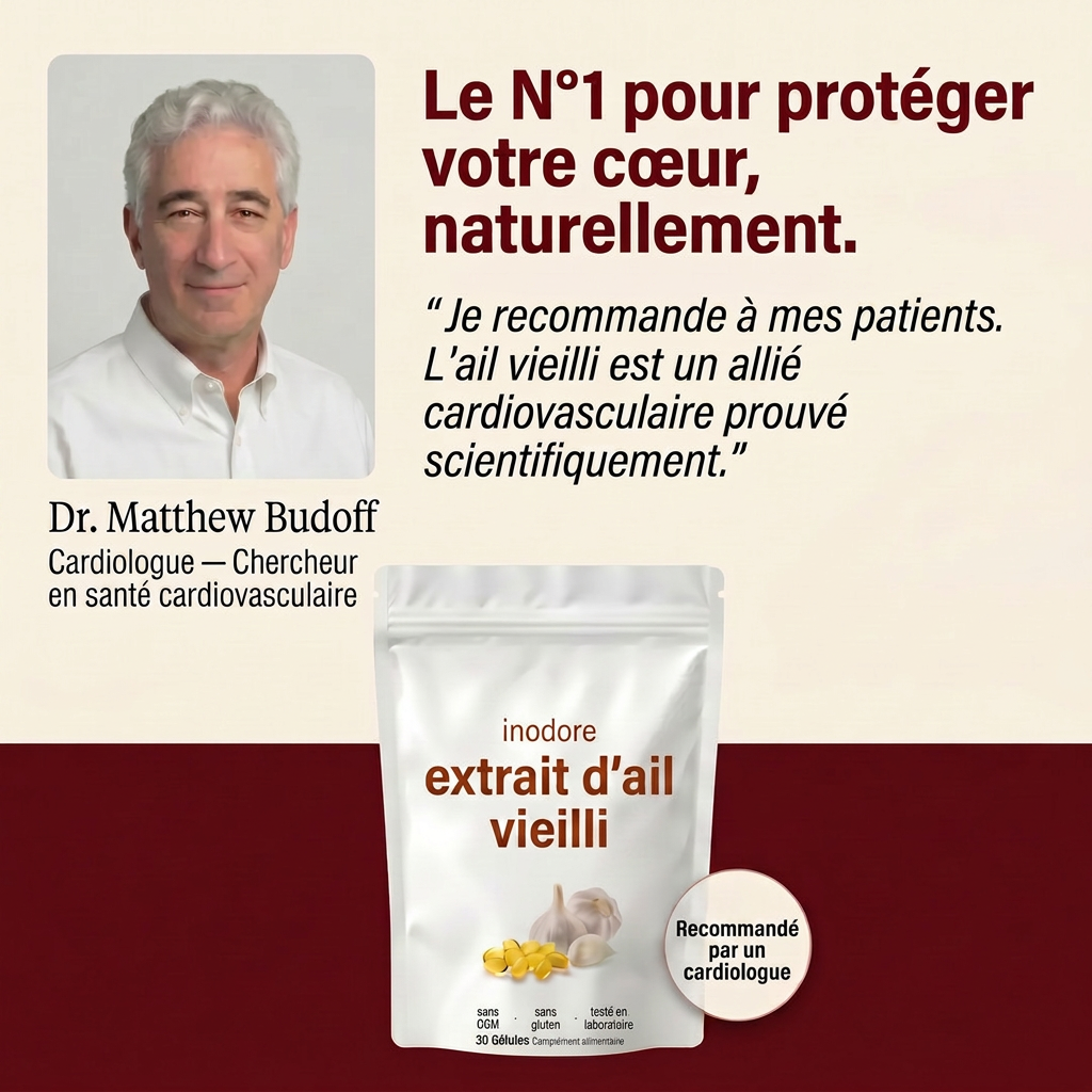 Extrait d'Ail Vieilli Inodore — Soutien Cardiovasculaire et Immunitaire